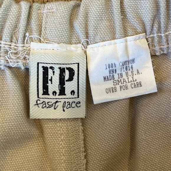 FP Fast Pace Vintage Cotton Shorts Preppy Nautical Rope Tie Pull On Small - Picture 4 of 5